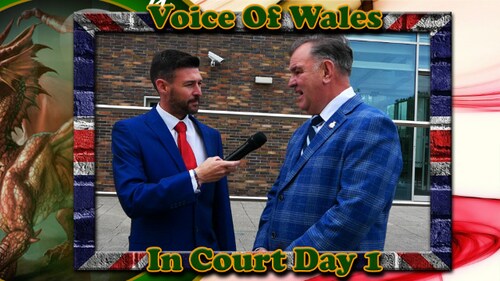 Voice Of Wales Court Day 1. 
Support us here https://www.voiceofwales.com/homepage/donate-to-us/