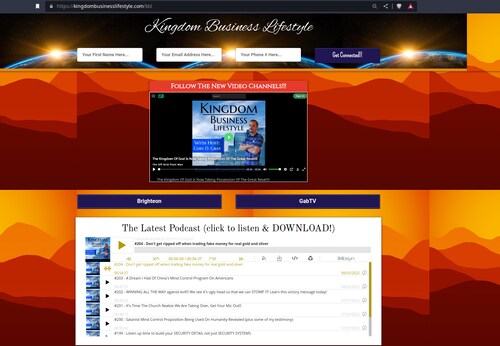 Hey guys I want to invite you to join the Kingdom Awake Nation, or at least check out the podcast "Kingdom Business Lifestyle" this has become one of the top Christian / Kingdom / Victorious / Biblically Minded Podcast in the world. Over #200 Episodes!!!! Find it on your fav podcasting platform! 

Check out my website and then go from there @ https://kingdombusinesslifestyle.com