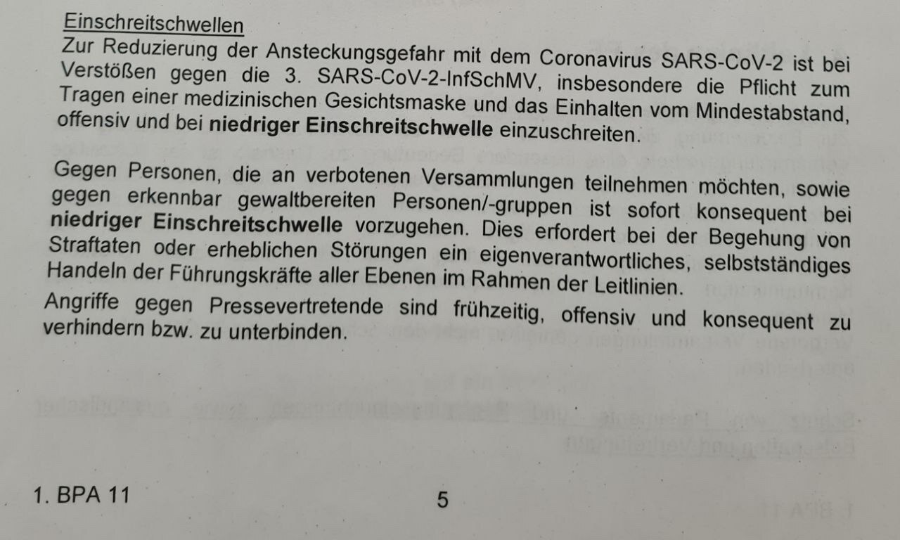💥Polizeigewalt in Berlin war angeordnet💥 In der Anlage 3 zum Durchführungsplan BPA 11 - 05551/VS-N...