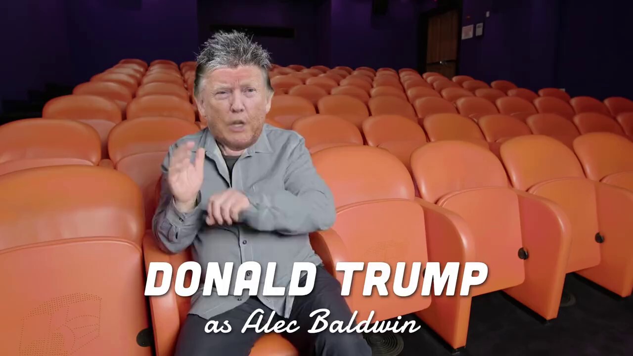 Trump does SNL impression of Alec Baldwin. 