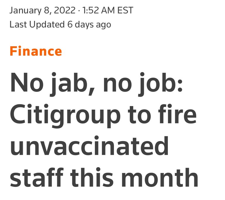 Citibank Citigroup is DEAD to me.
We must stop supporting businesses that fire innocent employees because of shot status.
#FCB