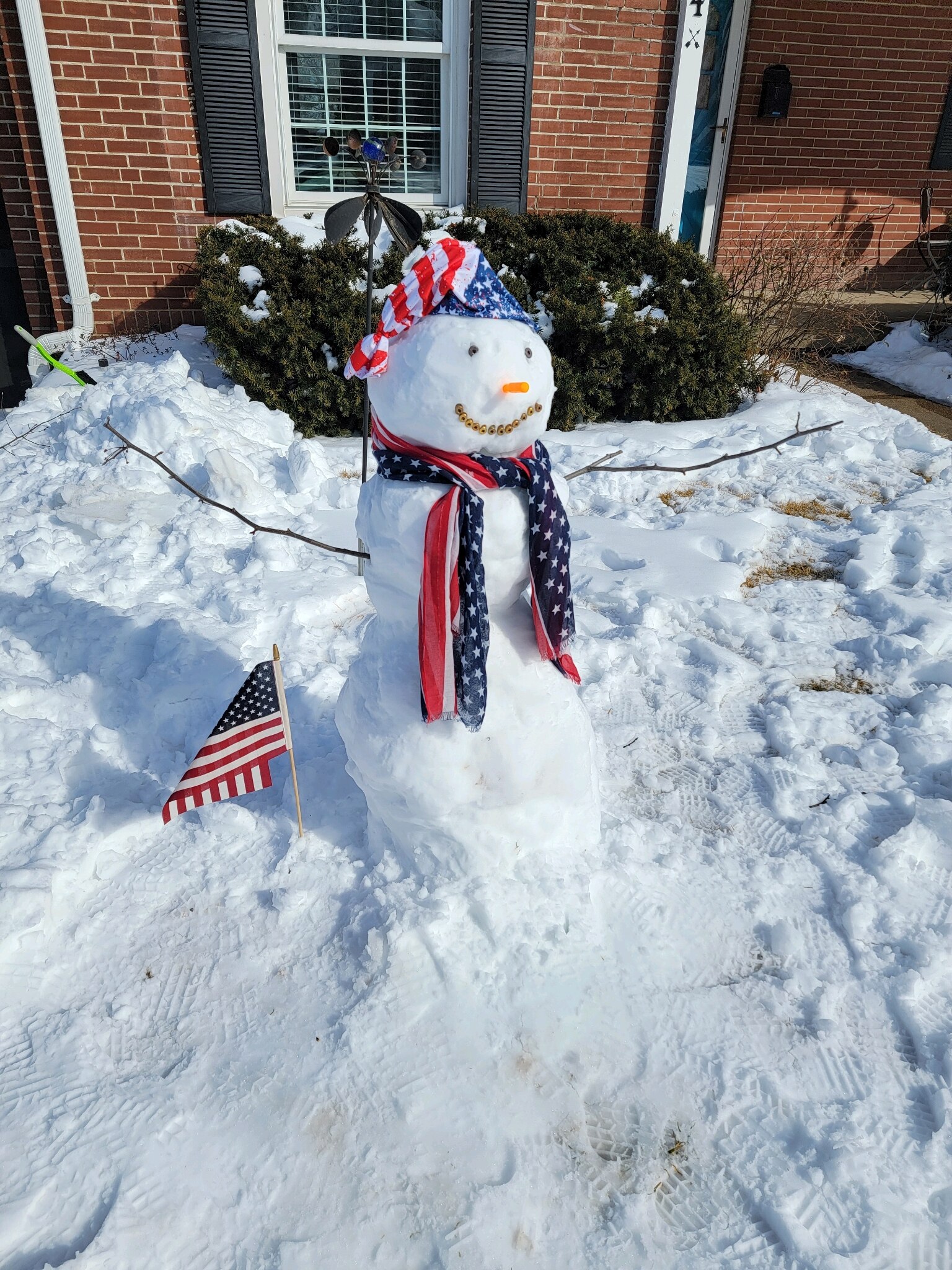 Our snowman in St Louis. 