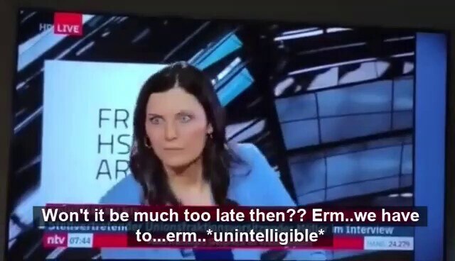 WHAT THA.
German TV presenter pushes for further enforcements of the general vax mandate, then colla...