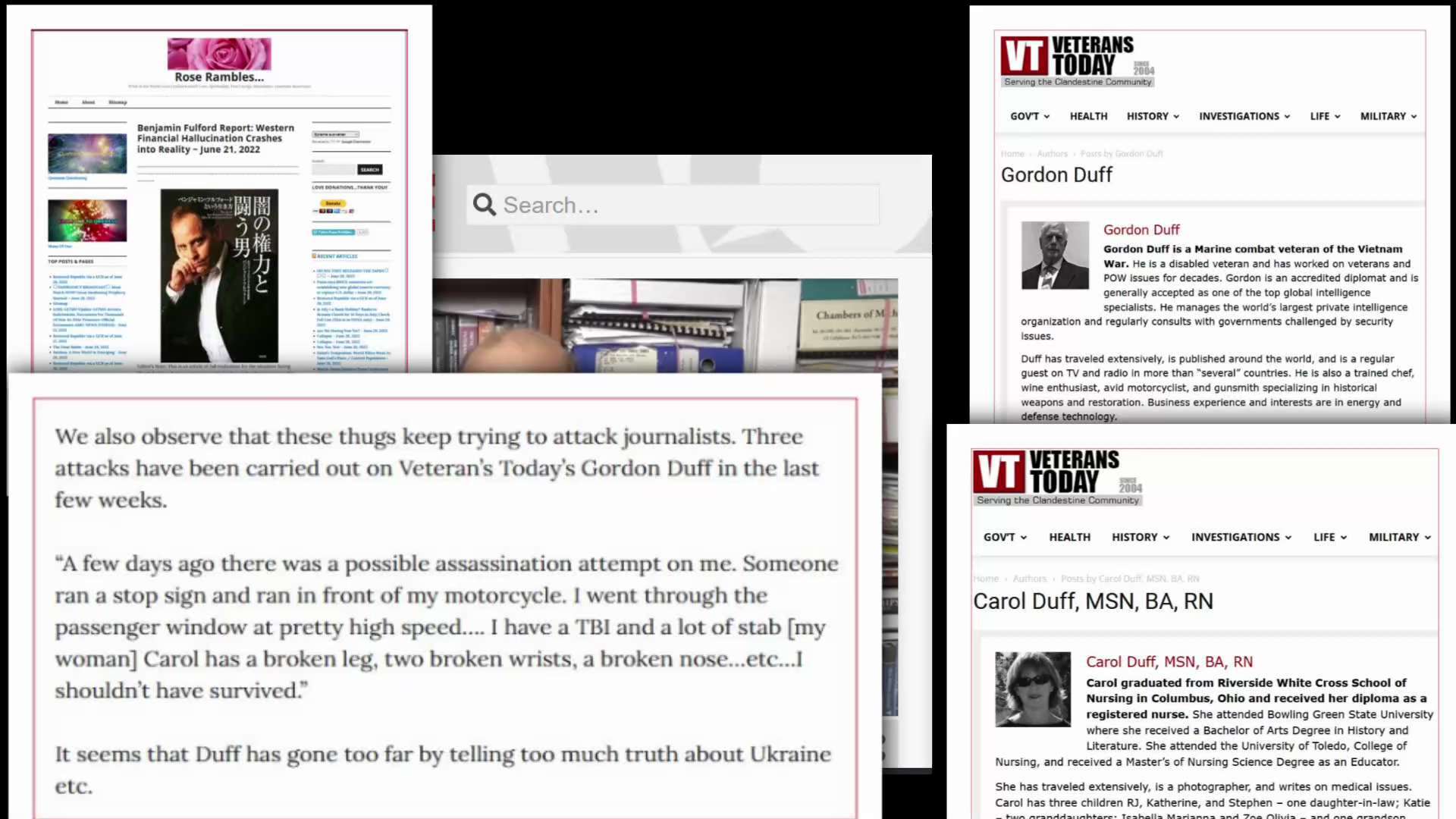 #JournalistMurders Two reporters at Veterans Today (Gordon & Carol Duff) were nearly MURDERED by the...