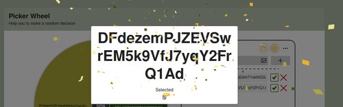 Congratz Henlo World, the wheel of luck choose your addy in the last milliseconds of spinning

@luck...
