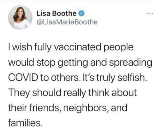 💉💉💉💉💉💉💉💉💉💉💉💉💉💉💉💉💉💉💉💉
REMEMBER?  All the unvaccinated (those who would not volunt...