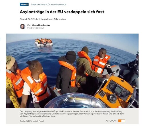 #Asylanträge in der #EU verdoppeln sich fast

Eine #Bevölkerungs-#Katastrophe bahnt sich an. Eine ko...