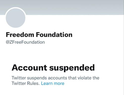 Twitter just banned the account for the Zelenko Freedom Foundation.  Yes, they banned the account of a non-profit foundation that was recently founded by world-renowned doctor Vladimir Zelenko while he was dying.  As many of you know, the brave and heroic Dr. Vladimir Zelenko unfortunately passed away yesterday.

Twitter has consistently engaged in practices to silence and suppress prominent doctors, scientists and political opponents without just cause but this has to be the most vile, cold-hearted and spiteful example of their biased censorship to date.

Please share this far and wide across here and Twitter until they are forced to respond.