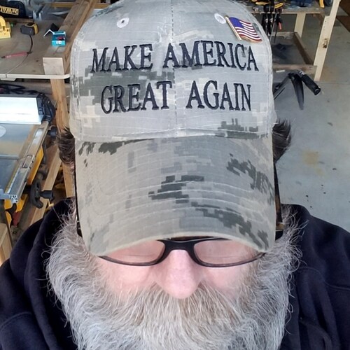 Grandpa Woodworker Patriot Unapologeticly Caucasian #AmericaFirst 🇺🇲 #NeverForget 🇺🇲
🍊
