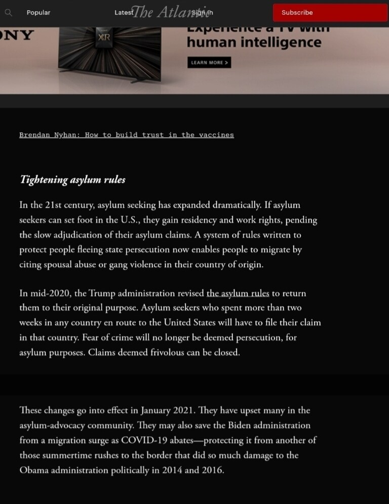 I just stumbled upon this and found it super interesting considering it's source. It was written December 18, 2020 by David Frum for The Atlantic magazine.