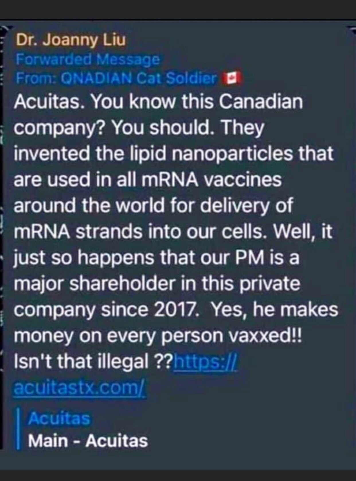 Trudeau is invested in this plandemic!! 

