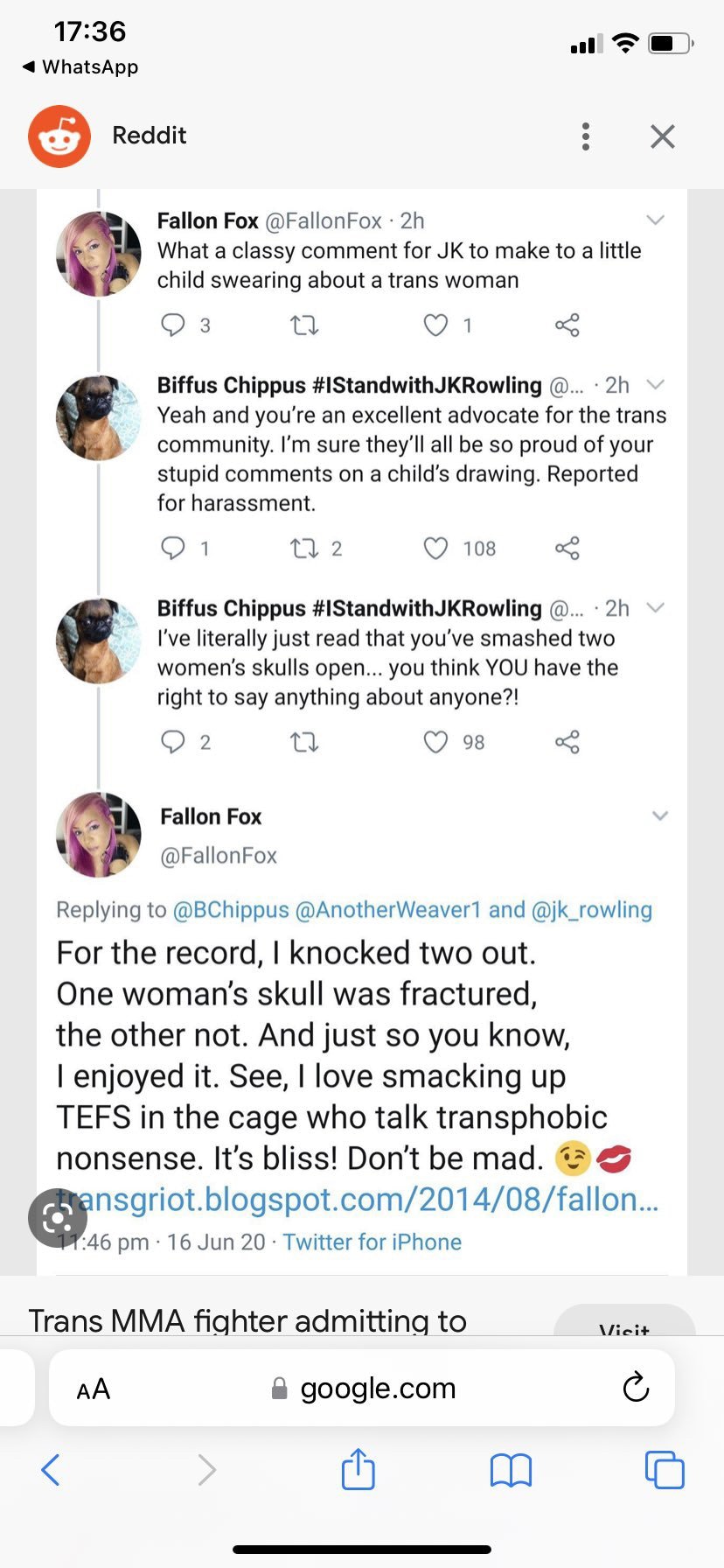 Screw this guy. BBC interviewed him on men in women’s sports. He said trans would kill themselves if...