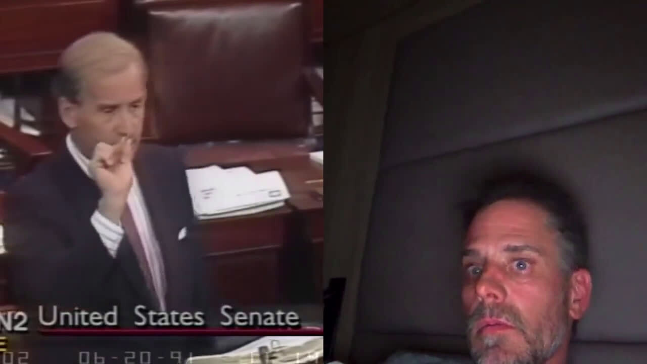 Devastating video showing Joe Biden wanting to lock up black people for what he enables Hunter to do...