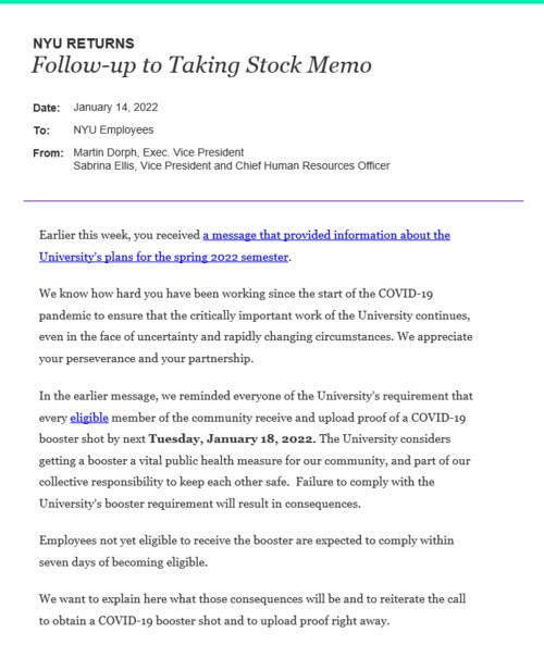 The Covid fear and hypocrisy have reached an all-new level at NYU. I thank God every day that I am not subjected to this kind of brainwashing in my life. #covid #covid19 #coof #fear #hypocrisy