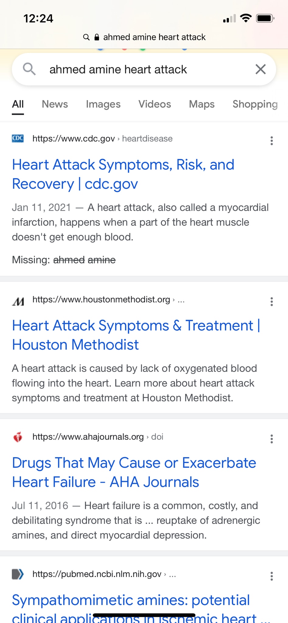 Difference between identical search on safari vs DuckDuckGo what a surprise!
