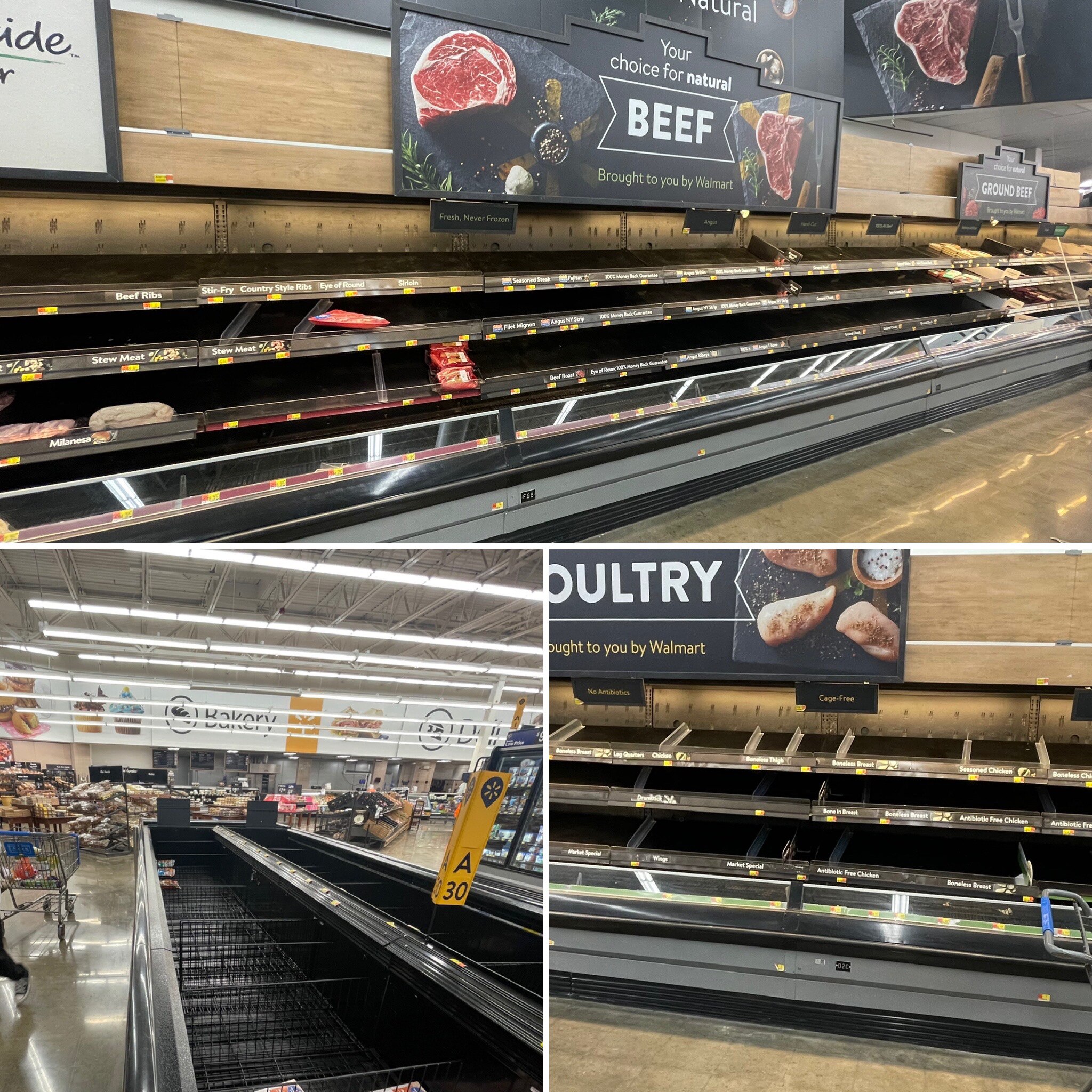 Went to the store to grab a few things.
This was what many of the shelves looked like. Insane.
The d...