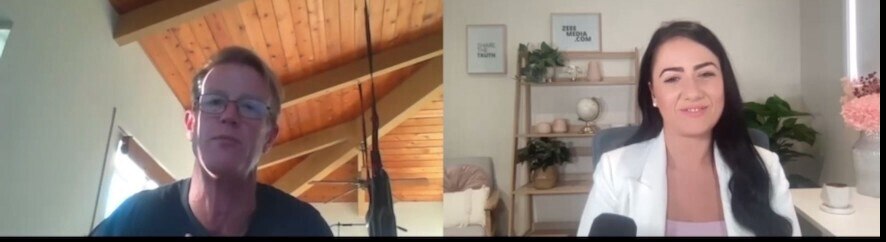 Maria & I have some gallows humor about our creepy friends at the WEF. @mariazeee 