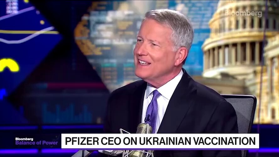 Pfizer CEO Albert Bourla already sending Covid jabs for those fleeing Ukraine!