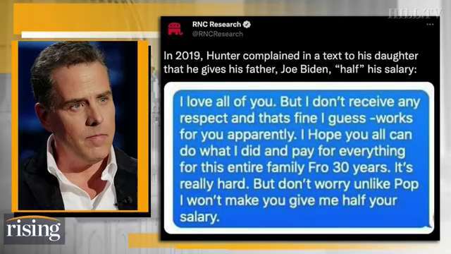 The Hill: Text Messages Show Hunter Biden Gave Joe ‘Half’ His Salary

 

