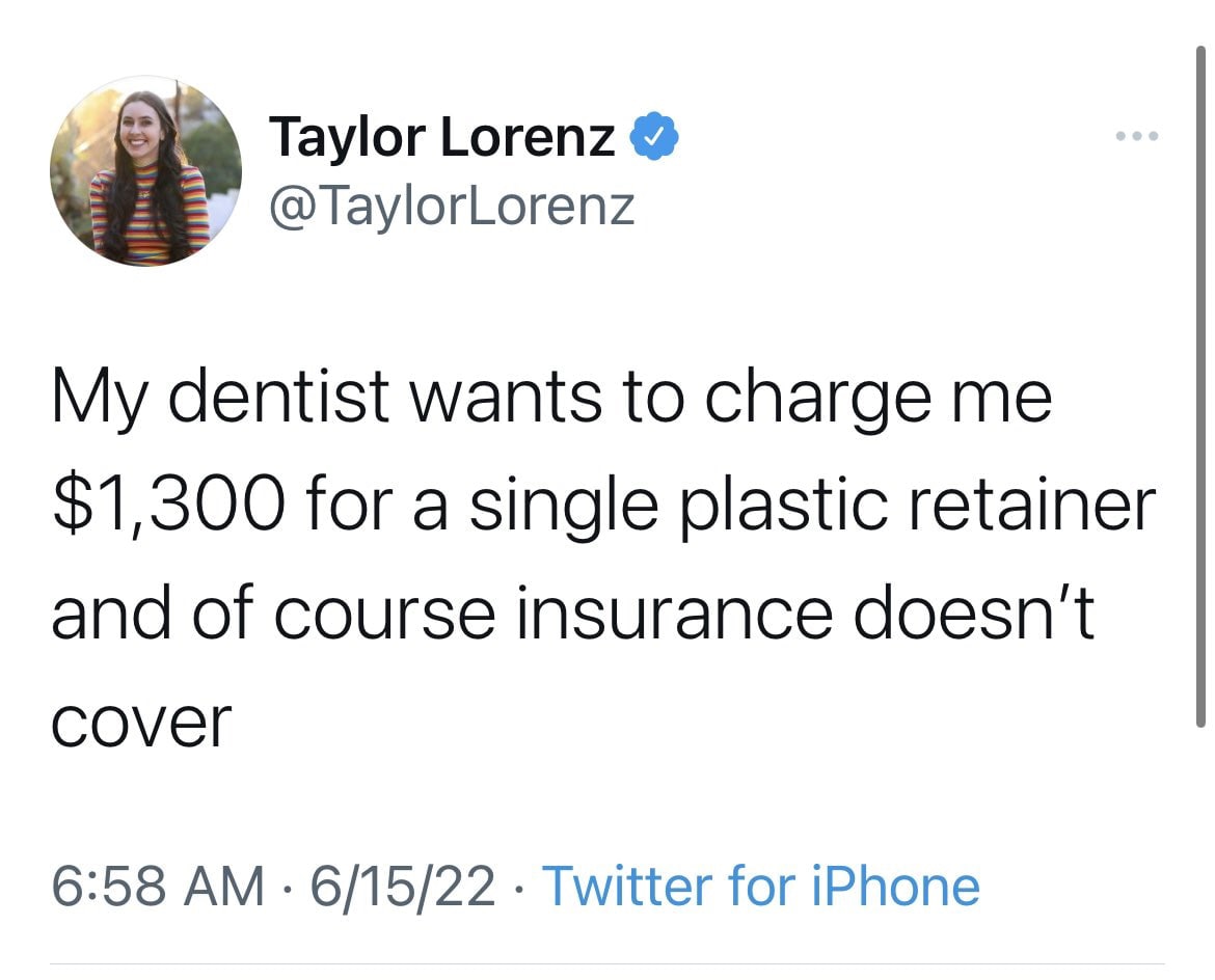 Are you going to dox your dentist?