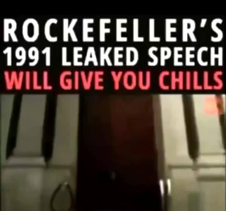 1991 Leaked Bilderberger meeting: David Rockefeller admits to owning World Media and announces that the World is now living in complete ignorance and prepared to march towards his New World Order!!! #RiseOfTheFourthReich