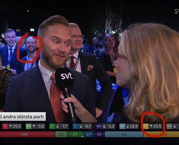 If these early results hold through the tabulation this is a BIG win for @sverigedemokraterna & Swed...