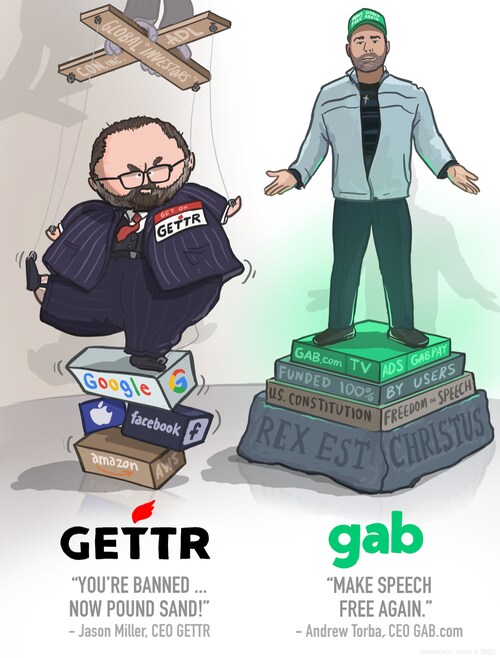 Gab.com is Inevitable.
📺 https://cozy.tv/
🐸 #GetOnGab #FreeSpeech
💀 #GettrGrift #Censorship