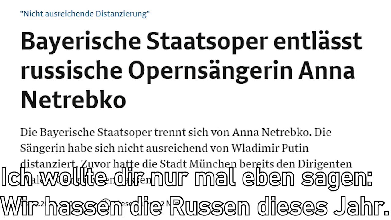 Update: Wir hassen jetzt die Russen. 🎵🇷🇺