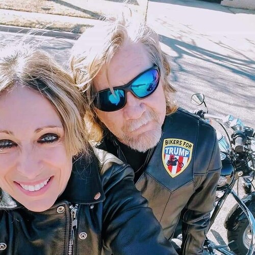 Biker for Trump , truck driver, very married to my beautiful wife ❤️