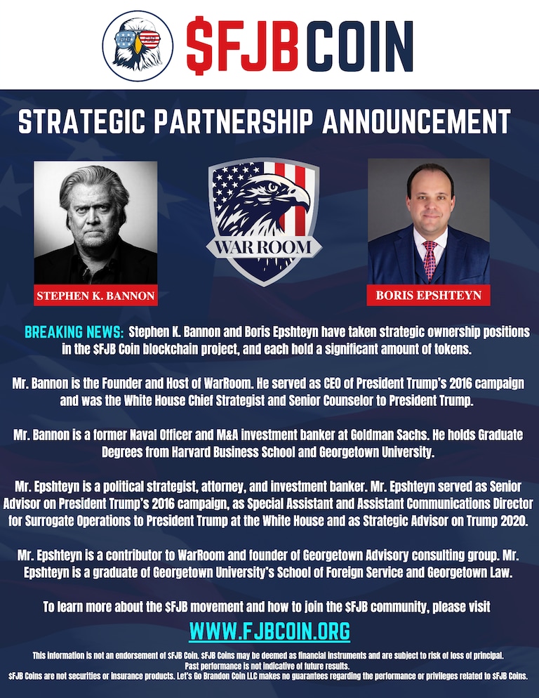 BREAKING $FJB NEWS!

@SteveBannon 
@WarRoom 
@BorisEP 