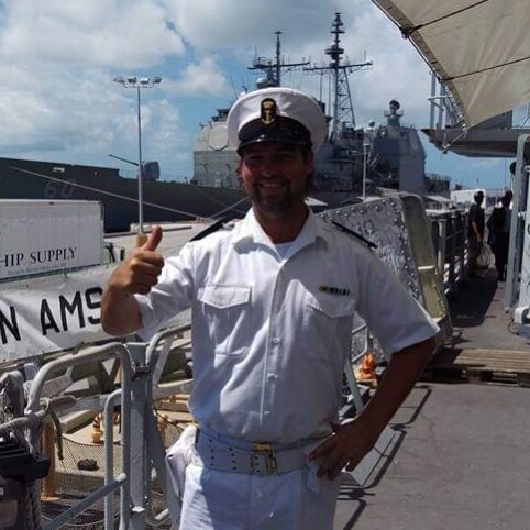 boastwain in the royal Netherlands navy, currently serving on HNLMS Tromp.