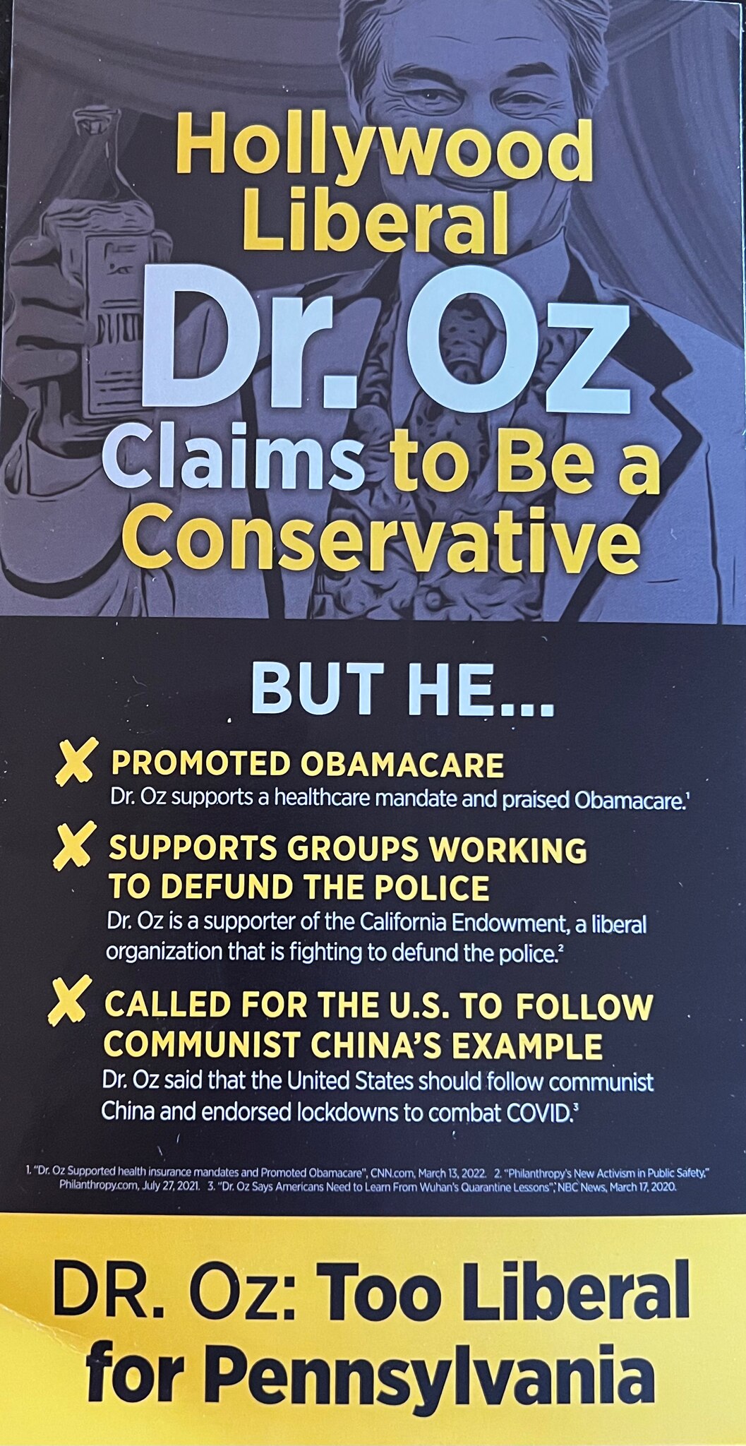 🔥Reminder !! Pennsylvania DO NOT Vote for this Fake Conservative Scum for Pennsylvania Senate! Dr O...