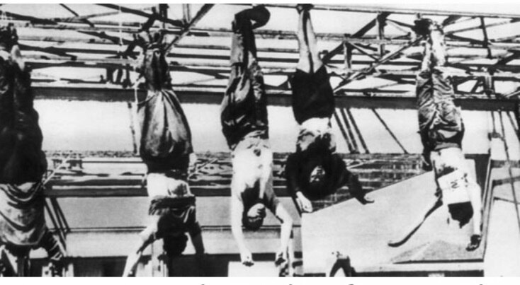 When you piss off the people enough, you end up like Mussolini. #buildthegallows