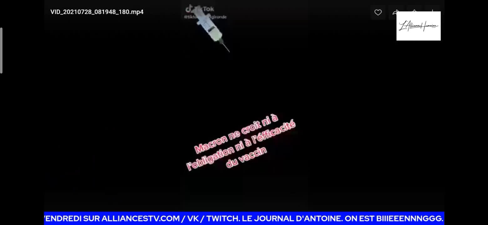 🔵⚪🔴 M4cr0n je ne crois pas à l'0bligati0n ni à l'ef-ficacité du v4c-c-i-n !!!!🚨🚨🚨