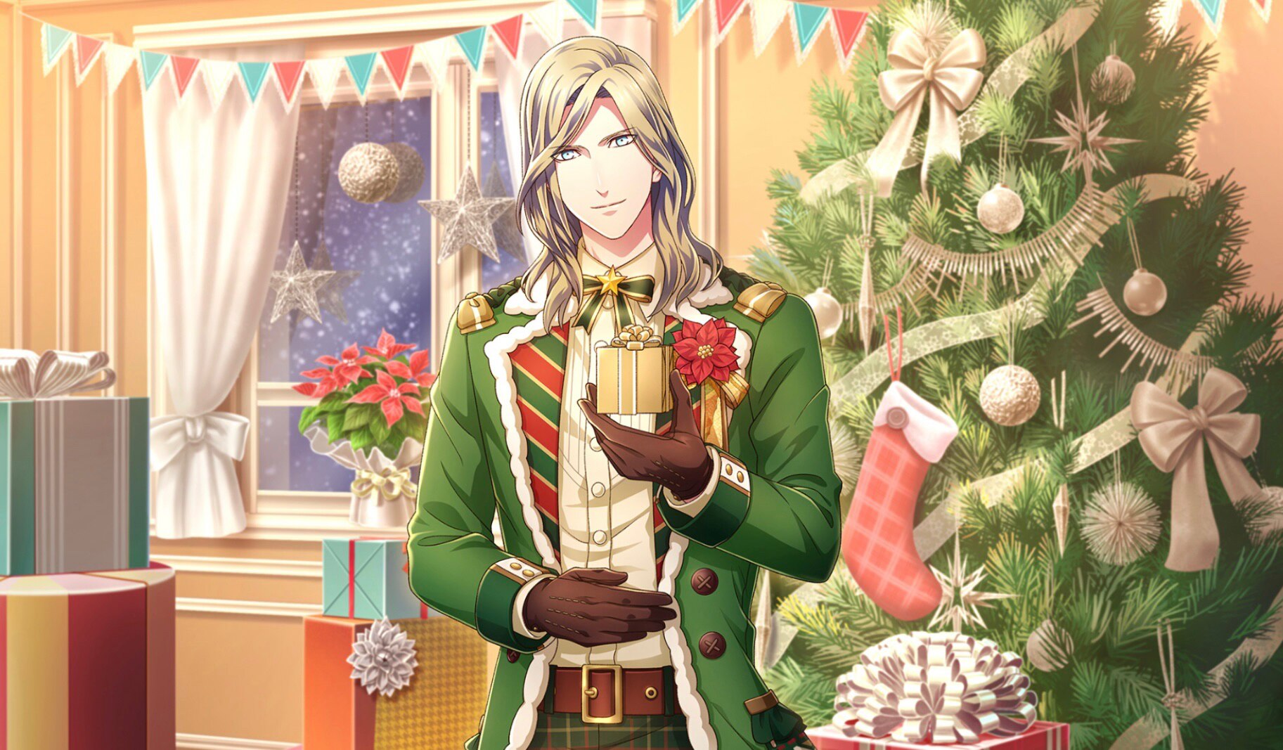 I got Santa Camus in the Christmas Gacha from UtaPri ShiningLive. 🥰😎