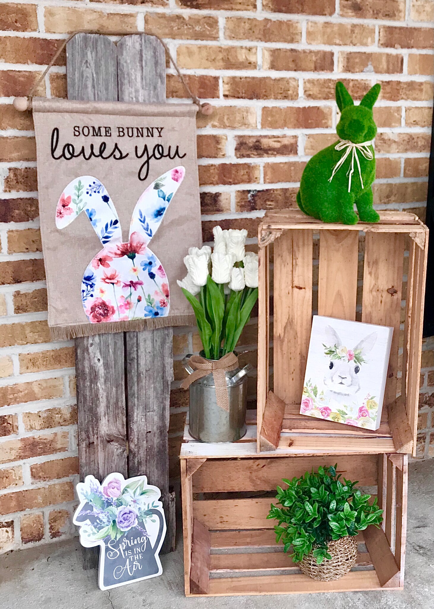 Can’t wait for Spring!! I couldn’t help getting my porch all spruced up 🐰🌸🌿