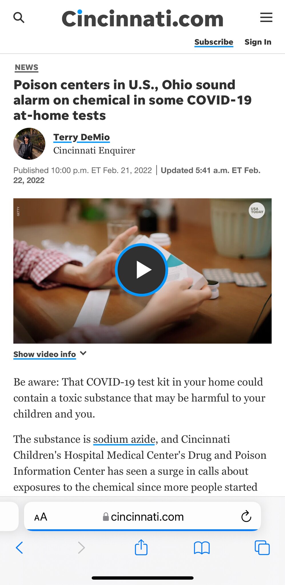 Link :
https://www.cincinnati.com/story/news/2022/02/22/covid-19-rapid-home-test-reagent-poses-toxic...