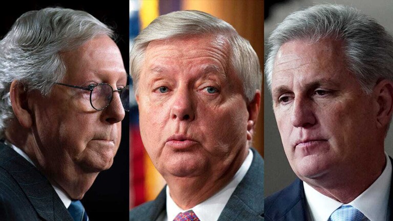 I believe they were complicit. They wanted Trump out also.

They have been silent. The only reason is that their balls are tied to the steal. And Nancy wil