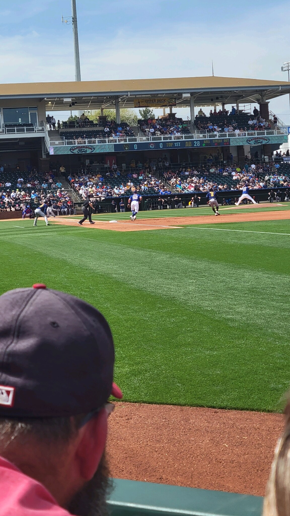 Spring training game at Surprise Stadium #BrewersVsRangers