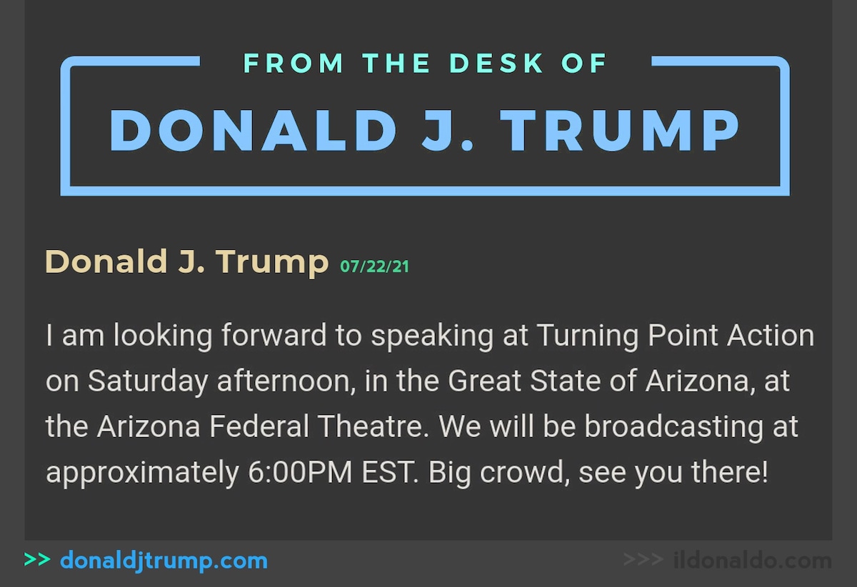View il Donaldo Trumpo's post on GETTR. Join the discussion, share your thoughts, and connect with the community.