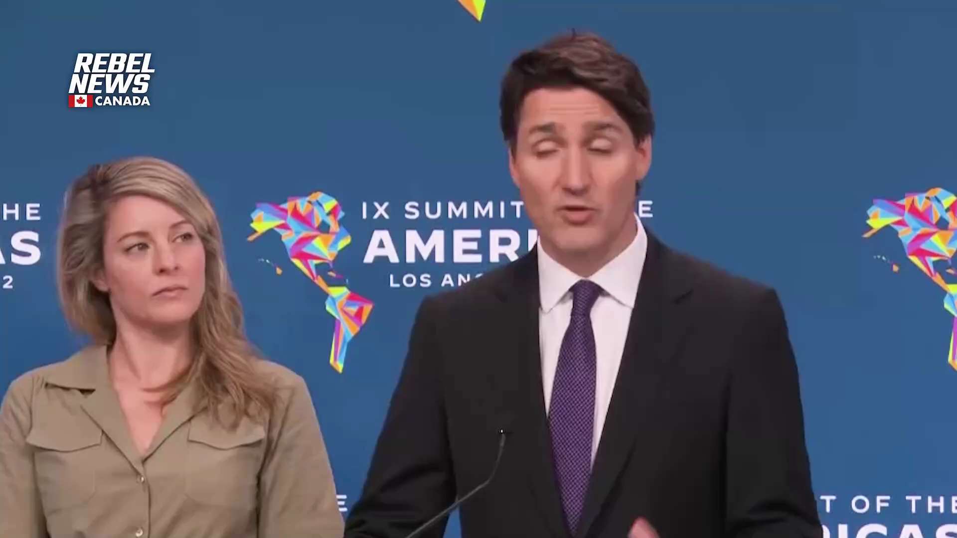 Asked about vaccine mandates while he was spreading COVID at the Americas Summit, Trudeau said "foll...