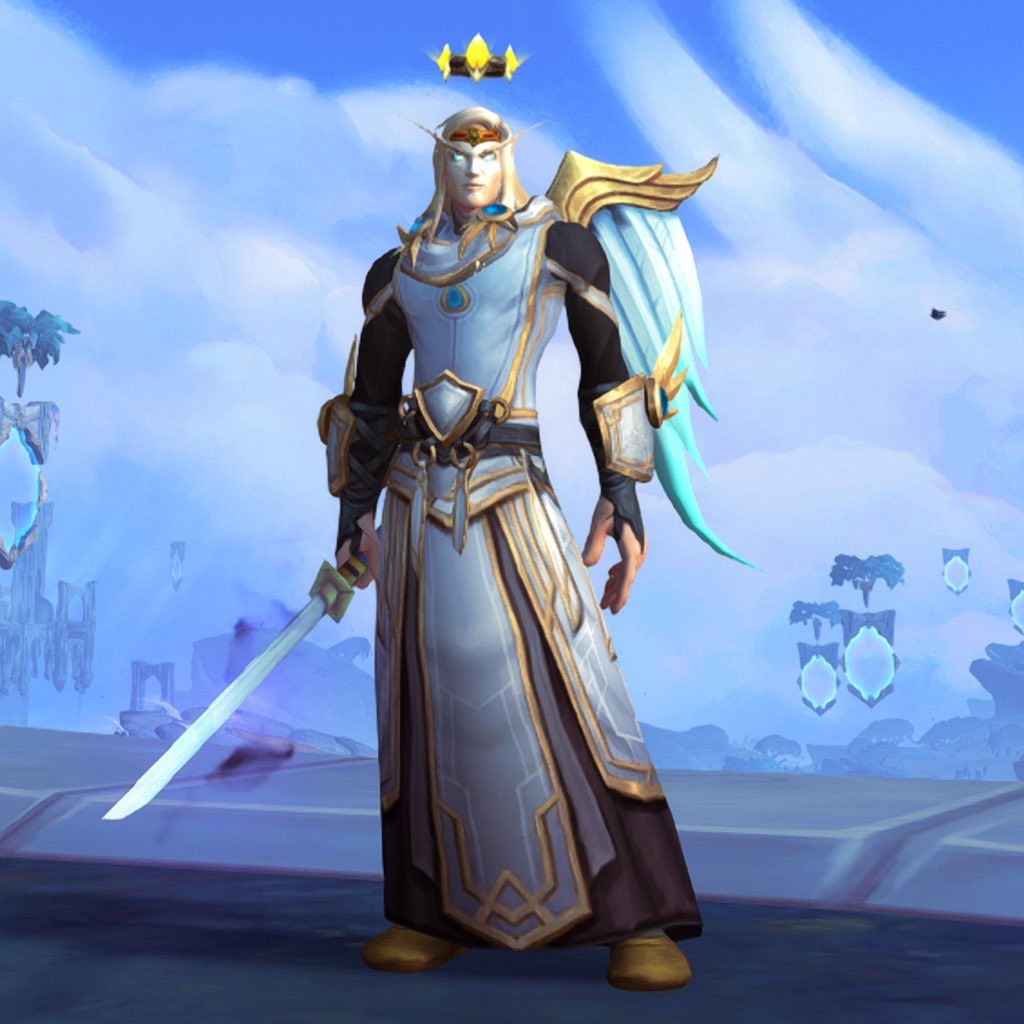 I finally got the special Kyrian transmog set on Camus. ❤️