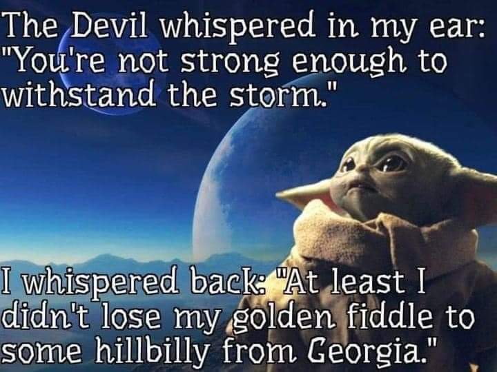 Have a great day be strong abd courageous 