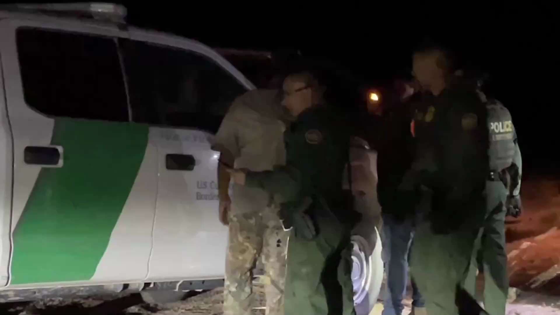 In route to Alpine Texas just outside of Valentine - four more illegals caught invading America. Eve...