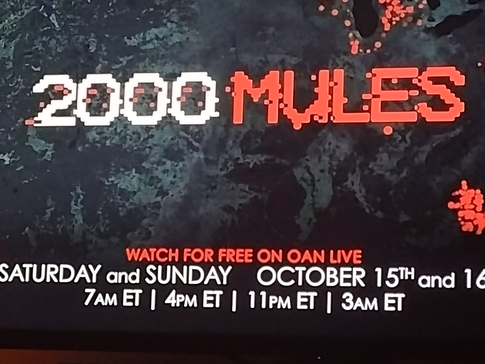 Many people said to me, “Let’s make this free, at least for a limited time, so everyone can watch.” Okay, here you go! @OANN #2000Mules