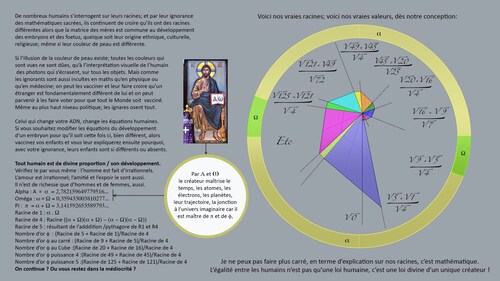 La religion vous a fait connaître une partie de la spiritualité du créateur.
Mais les religieux sans connaissance mathématique, sans connaissance biologique, sans connaissance architecturale ne peuvent pas expliquer les règles d’ingénierie mathématique, physique, astrophysique, quantique, biologique du même créateur. 
Rien ne peut s’assembler au départ si rien n’est créé au départ sans plan, sans règle,  sans méthode car de multiples races animales et végétales organisées en chaînes alimentaires biocompatibles vivent et partagent une même planète dans une continuité d’espace et de temps remarquablement organisés pour se développer. On ne peut créer sans penser, sans espace et sans temps accordés. On peut par contre voyager hors du temps, c’est mathématique et divin :