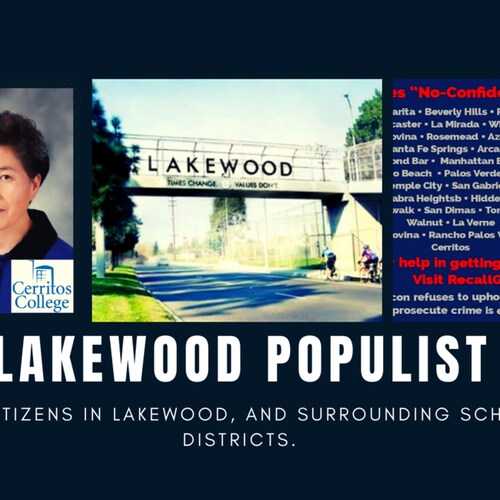 Publisher: Gateway Populist & Lakewood Populist, southeast Los Angeles County gov't news blogs. 

Associate Delegate: California Republican party, district 63.