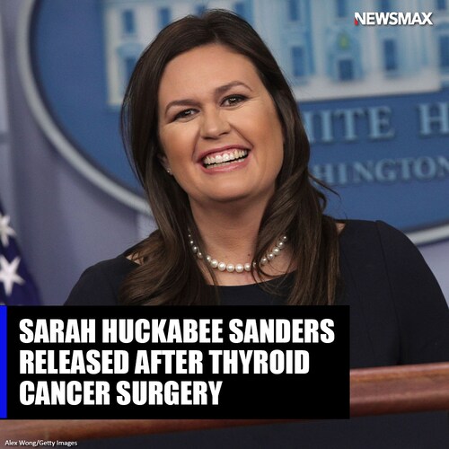 Former White House press secretary & Arkansas gubernatorial candidate Sarah Huckabee Sanders was rel...