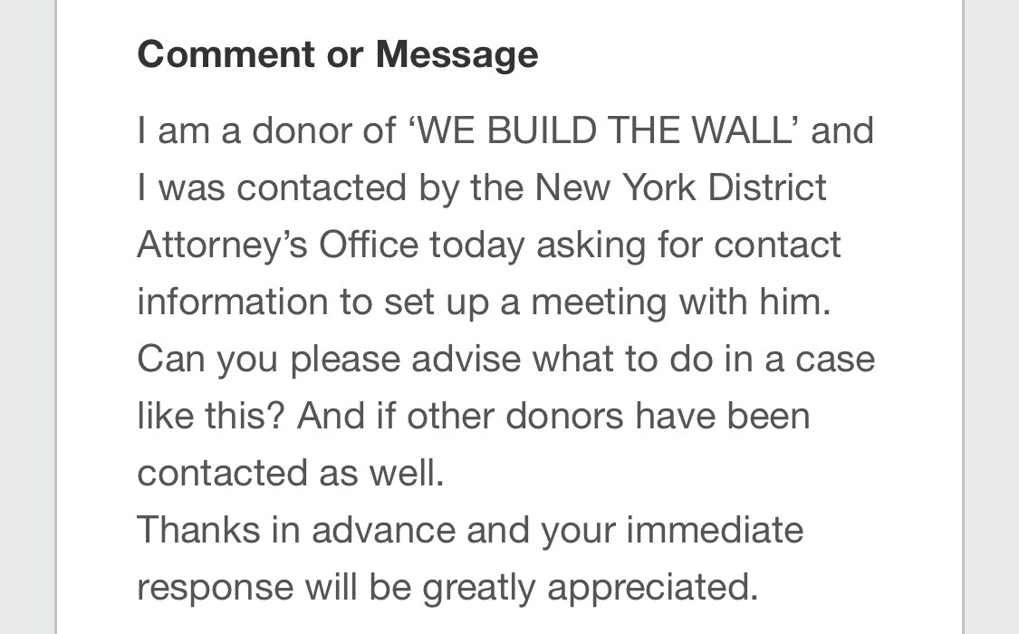 I warned everyone last week! Now the same scumbags who indicted the Trump org are now contacting the...