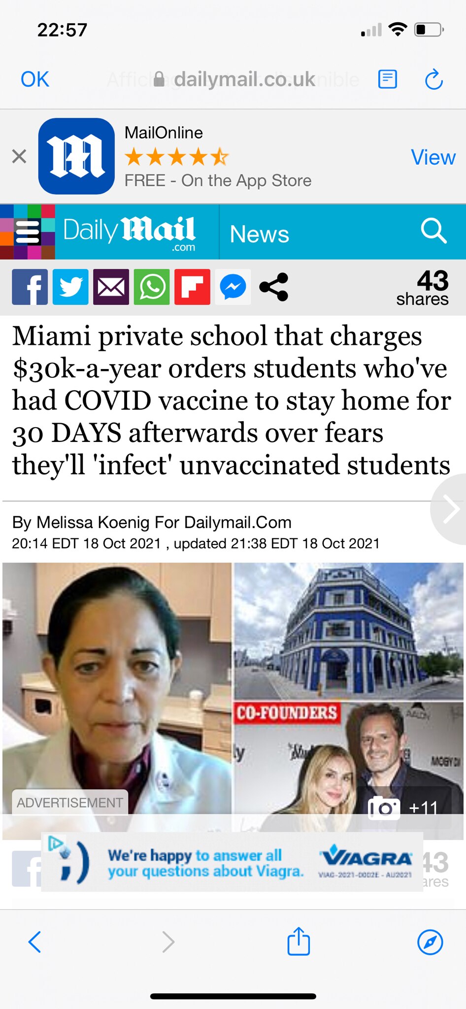 Une école privée de Miami qui facture 30 000 $ par an ordonne aux étudiants qui ont reçu le vaccin c...